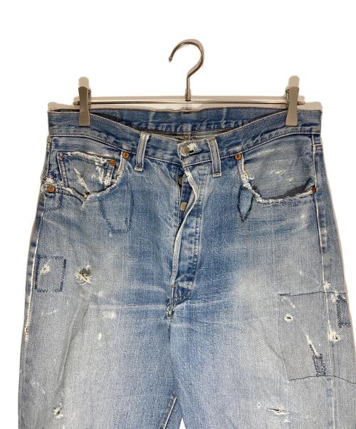 LEVI'S（リーバイス）LEVI'S (リーバイス) リペアダメージデニムパンツ ブルー サイズ:下記参照の古着・服飾アイテム