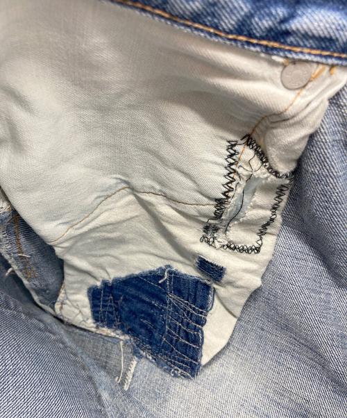 LEVI'S（リーバイス）LEVI'S (リーバイス) リペアダメージデニムパンツ ブルー サイズ:下記参照の古着・服飾アイテム