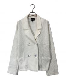 EMPORIO ARMANI（エンポリオアルマーニ）の古着「ダブルテーラードジャケット」｜ホワイト