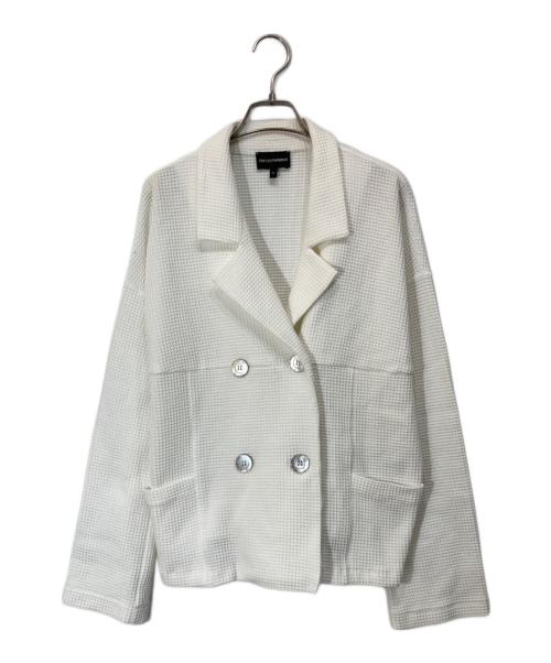 EMPORIO ARMANI（エンポリオアルマーニ）EMPORIO ARMANI (エンポリオアルマーニ) ダブルテーラードジャケット ホワイト サイズ:44の古着・服飾アイテム
