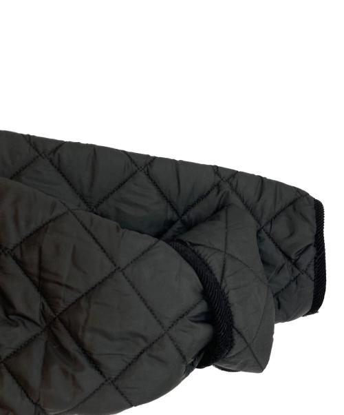 LAVENHAM（ラベンハム）LAVENHAM (ラベンハム) ノーカラーダブルキルティングジャケット ブラック サイズ:40の古着・服飾アイテム