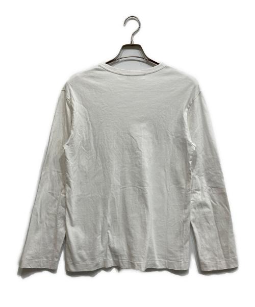 PLAY COMME des GARCONS（プレイコムデギャルソン）PLAY COMME des GARCONS (プレイコムデギャルソン) ワッペンロゴカットソー ホワイト サイズ:SIZE Mの古着・服飾アイテム