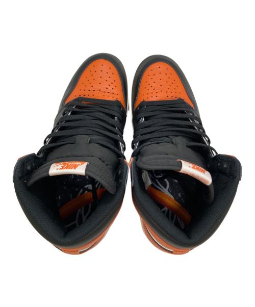 NIKE（ナイキ）NIKE (ナイキ) Air Jordan 1 Retro High OG ブラック×オレンジ サイズ:27cmの古着・服飾アイテム
