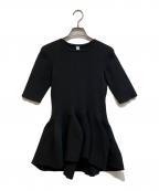 CFCLシーエフシーエル）の古着「POTTERY SHORT SLEEVE FLARE TOP」｜ブラック