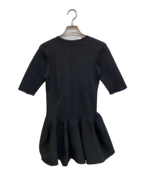 CFCL（シーエフシーエル）CFCL (シーエフシーエル) POTTERY SHORT SLEEVE FLARE TOP ブラック サイズ:SIZE Freeの古着・服飾アイテム