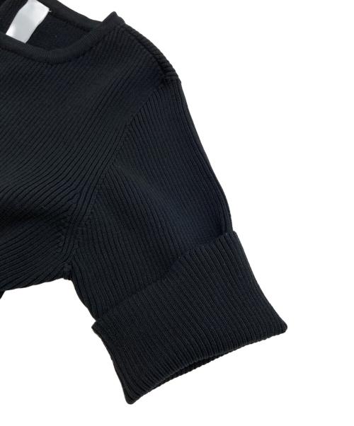 CFCL（シーエフシーエル）CFCL (シーエフシーエル) POTTERY SHORT SLEEVE FLARE TOP ブラック サイズ:SIZE Freeの古着・服飾アイテム