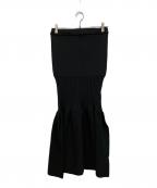 CFCLシーエフシーエル）の古着「FLUTED MERMAID SKIRT」｜ブラック