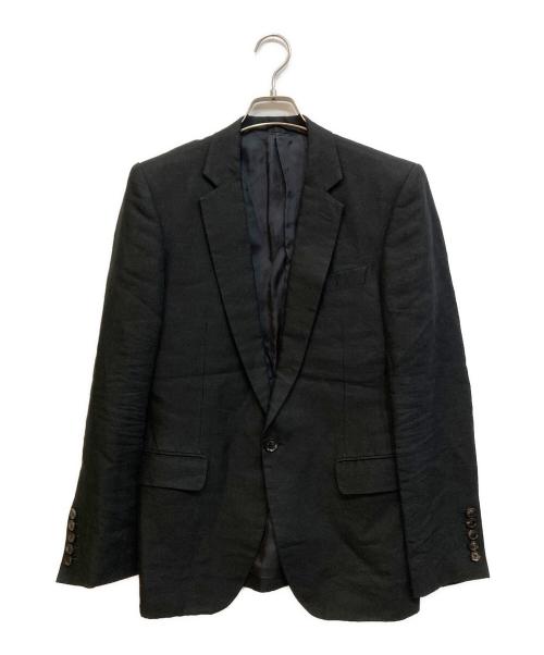 JOHN LAWRENCE SULLIVAN（ジョン ローレンス サリバン）JOHN LAWRENCE SULLIVAN (ジョン ローレンス サリバン) リネンテーラードジャケット ブラック サイズ:36の古着・服飾アイテム