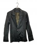 14th addictionフォーティーンスアディクション）の古着「シープスキンテーラードジャケット」｜ブラック