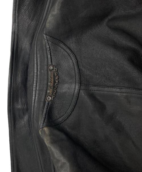 14th addiction（フォーティーンスアディクション）14th addiction (フォーティーンスアディクション) シープスキンテーラードジャケット ブラック サイズ:2の古着・服飾アイテム