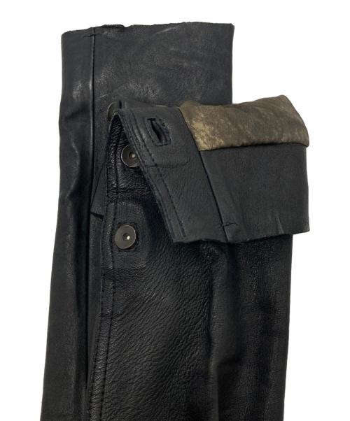 14th addiction（フォーティーンスアディクション）14th addiction (フォーティーンスアディクション) シープスキンテーラードジャケット ブラック サイズ:2の古着・服飾アイテム