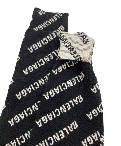 BALENCIAGA（バレンシアガ）BALENCIAGA (バレンシアガ) オールオーバーロゴニット ブラック サイズ:SIZE XSの古着・服飾アイテム