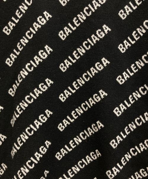 BALENCIAGA（バレンシアガ）BALENCIAGA (バレンシアガ) オールオーバーロゴニット ブラック サイズ:SIZE XSの古着・服飾アイテム