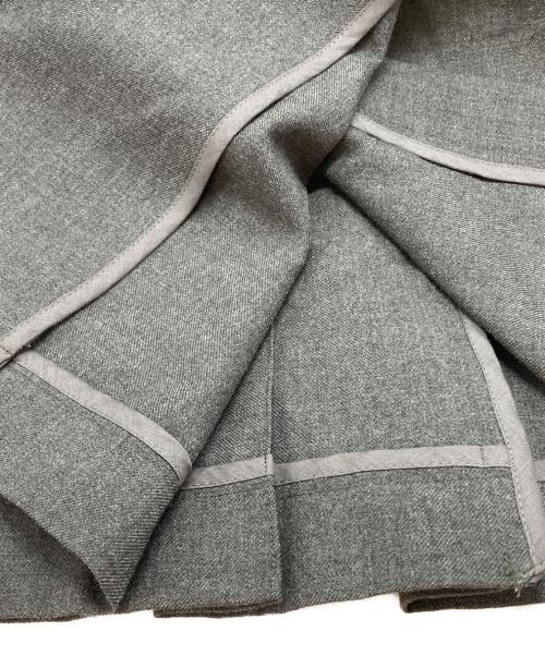 NIGEL CABOURN WOMAN（ナイジェルケーボン ウーマン）NIGEL CABOURN WOMAN (ナイジェルケーボン ウーマン) ウールキルトスカート グレー サイズ:SIZE 8の古着・服飾アイテム