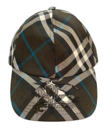 BURBERRY（バーバリー）の古着「チェック EKD ツイル ベースボールキャップ」｜ブラウン