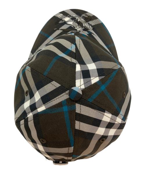 BURBERRY（バーバリー）BURBERRY (バーバリー) チェック EKD ツイル ベースボールキャップ ブラウン サイズ:Lの古着・服飾アイテム