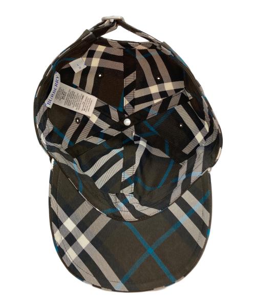 BURBERRY（バーバリー）BURBERRY (バーバリー) チェック EKD ツイル ベースボールキャップ ブラウン サイズ:Lの古着・服飾アイテム