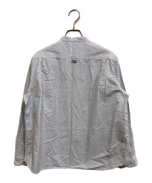 DANTON（ダントン）DANTON (ダントン) バンドカラーシャツ ブルー サイズ:36の古着・服飾アイテム