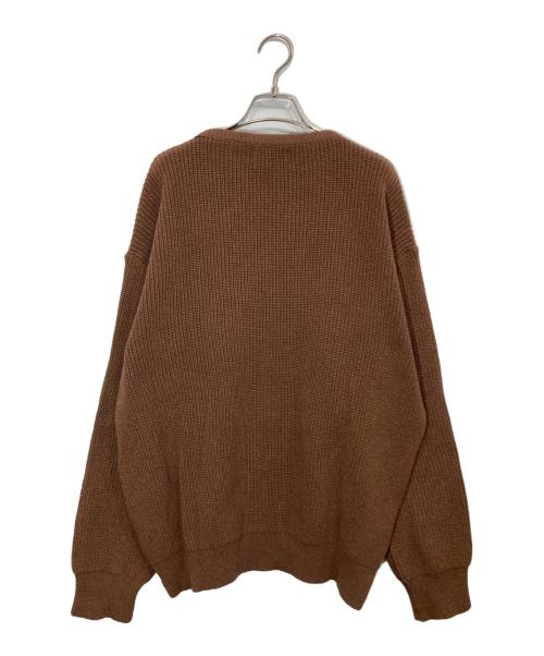 Binghamton Knitting（ビンガムトンニッティングカンパニー）binghamton knitting (ビンガムトンニッティングカンパニー) コットンニット ブラウン サイズ:XLの古着・服飾アイテム