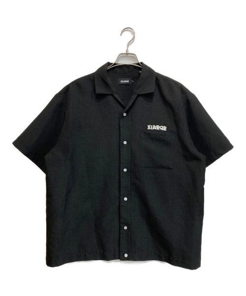 X-LARGE（エクストララージ）X-LARGE (エクストララージ) DRAWING OG S/S WORK SHIRT ブラック サイズ:Lの古着・服飾アイテム