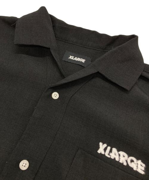 X-LARGE（エクストララージ）X-LARGE (エクストララージ) DRAWING OG S/S WORK SHIRT ブラック サイズ:Lの古着・服飾アイテム