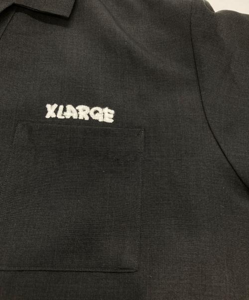 X-LARGE（エクストララージ）X-LARGE (エクストララージ) DRAWING OG S/S WORK SHIRT ブラック サイズ:Lの古着・服飾アイテム