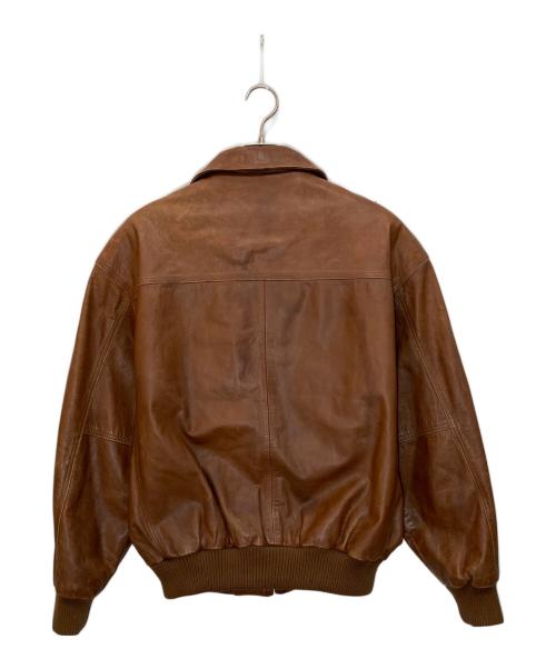 COACH（コーチ）COACH (コーチ) リブレザージャケット ブラウン サイズ:Ｍの古着・服飾アイテム