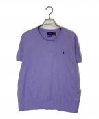POLO RALPH LAURENポロ・ラルフローレン）の古着「半袖ニット」｜パープル