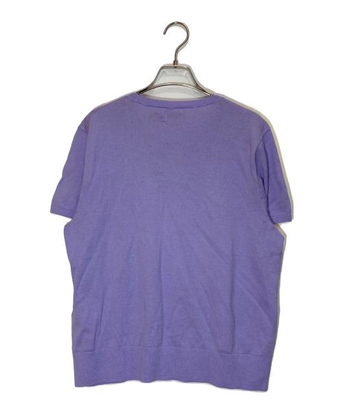 POLO RALPH LAUREN（ポロ・ラルフローレン）POLO RALPH LAUREN (ポロ・ラルフローレン) 半袖ニット パープル サイズ:XLの古着・服飾アイテム