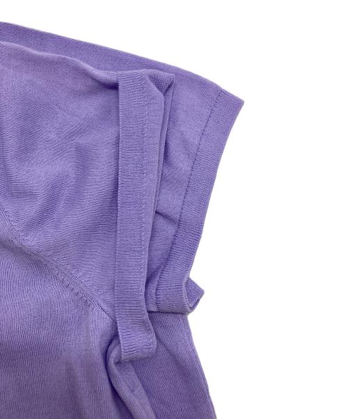 POLO RALPH LAUREN（ポロ・ラルフローレン）POLO RALPH LAUREN (ポロ・ラルフローレン) 半袖ニット パープル サイズ:XLの古着・服飾アイテム