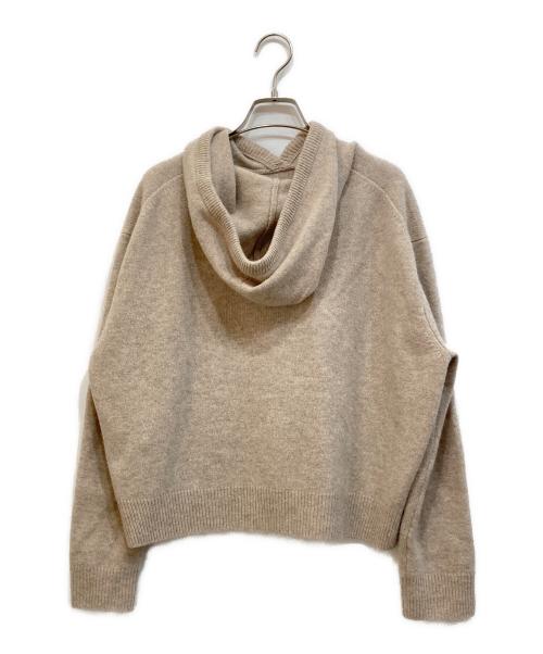 POLO RALPH LAUREN（ポロ・ラルフローレン）POLO RALPH LAUREN (ポロ・ラルフローレン) カシミヤブレンドニットパーカー ベージュ サイズ:Lの古着・服飾アイテム