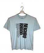 NEIGHBORHOODネイバーフッド）の古着「プリントTシャツ」｜ブルー