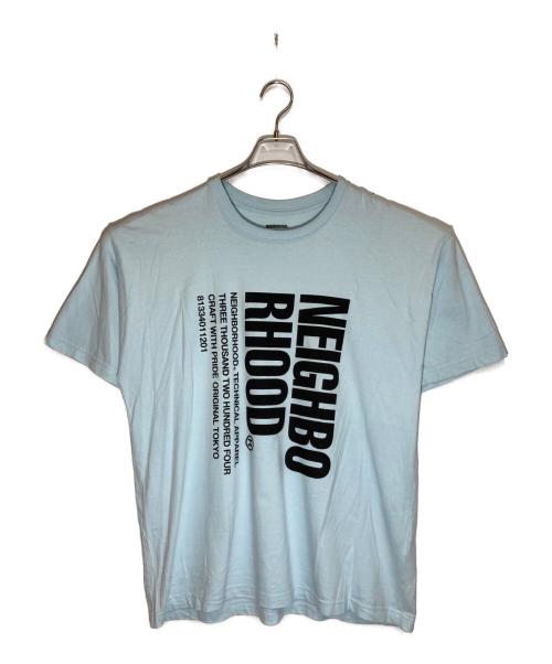 NEIGHBORHOOD（ネイバーフッド）NEIGHBORHOOD (ネイバーフッド) プリントTシャツ ブルー サイズ:SIZE Lの古着・服飾アイテム