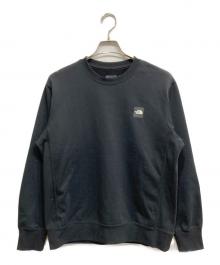 THE NORTH FACE（ザ ノース フェイス）の古着「ヘザーロゴクルー スウェット」｜ブラック