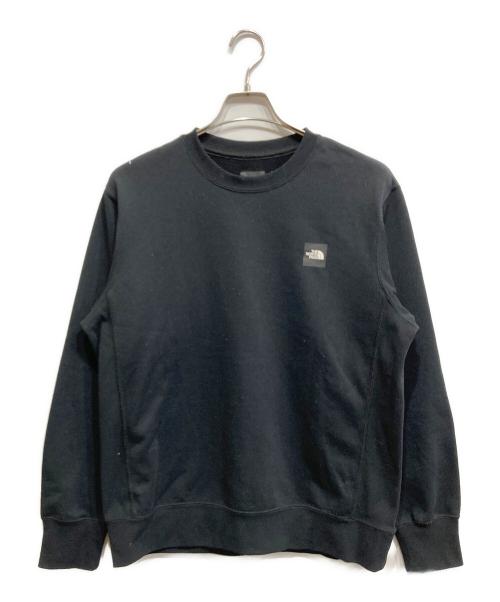 THE NORTH FACE（ザ ノース フェイス）THE NORTH FACE (ザ ノース フェイス) ヘザーロゴクルー スウェット ブラック サイズ:Lの古着・服飾アイテム