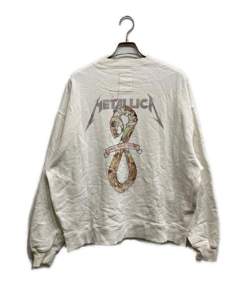 MONKEY TIME（モンキータイム）MONKEY TIME (モンキータイム) プリントスウェット ホワイト サイズ:Lの古着・服飾アイテム