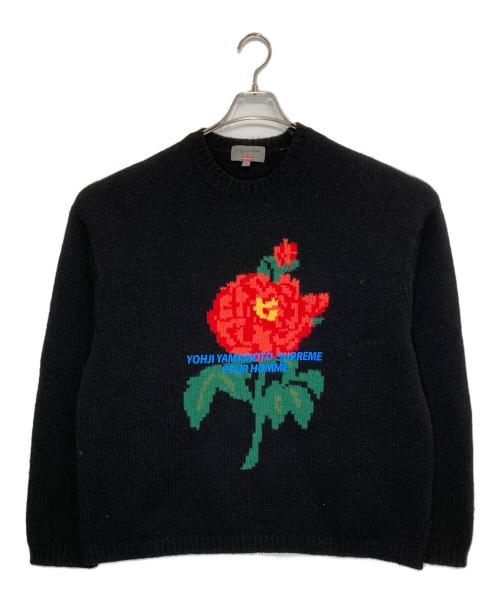 YOHJI YAMAMOTO（ヨウジヤマモト）YOHJI YAMAMOTO (ヨウジヤマモト) Supreme (シュプリーム) Sweater ブラック サイズ:Lの古着・服飾アイテム
