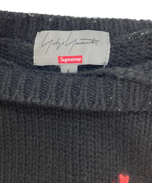YOHJI YAMAMOTO（ヨウジヤマモト）YOHJI YAMAMOTO (ヨウジヤマモト) Supreme (シュプリーム) Sweater ブラック サイズ:Lの古着・服飾アイテム