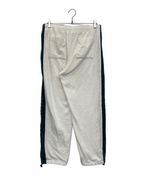 NIKE（ナイキ）NIKE (ナイキ) Supreme (シュプリーム) Velour Track Pant ホワイト×グリーン サイズ:Sの古着・服飾アイテム