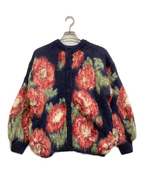 Ameri（アメリ）Ameri (アメリ) VERONICAJACQUARDKNIT ネイビー×レッド サイズ:-の古着・服飾アイテム