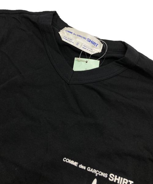 COMME des GARCONS SHIRT（コムデギャルソンシャツ）COMME des GARCONS SHIRT (コムデギャルソンシャツ) VネックTシャツ ブラック サイズ:Sの古着・服飾アイテム