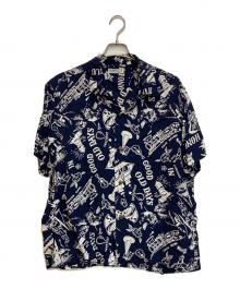 Sun Surf（サンサーフ）の古着「RAYON HAWAIIAN SHIRT “GOOD OLD DAYS”」｜ネイビー