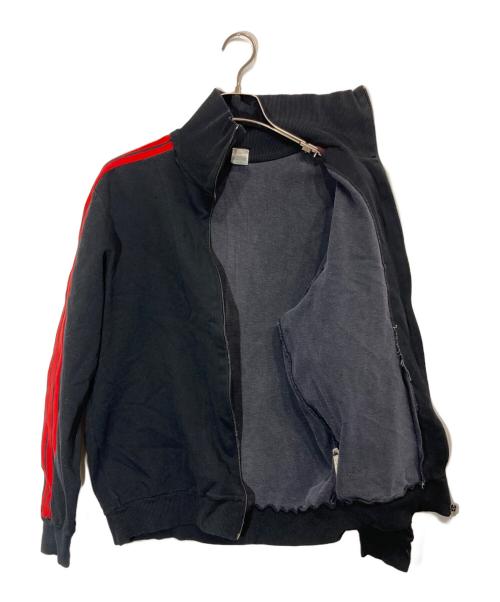 adidas（アディダス）adidas (アディダス) 70-80’sトラックジャケット ブラック×レッド サイズ:7の古着・服飾アイテム