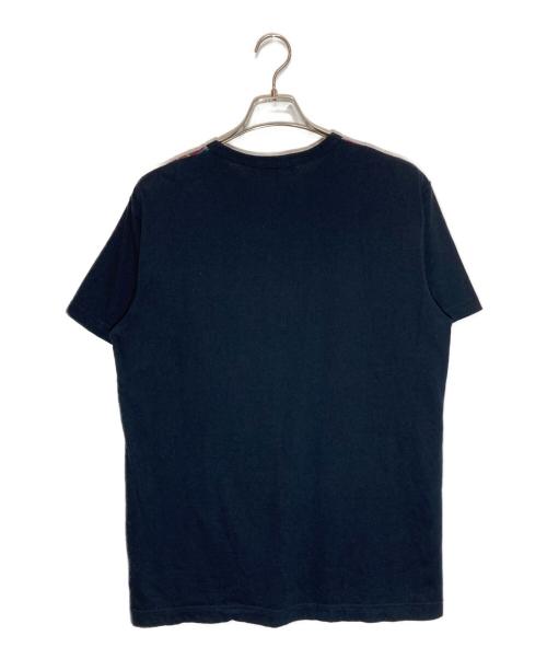 COMME des GARCONS HOMME（コムデギャルソン オム）COMME des GARCONS HOMME (コムデギャルソン オム) パッチワークtシャツ ネイビー×グレー サイズ:Ⅿの古着・服飾アイテム