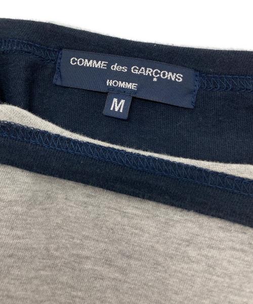 COMME des GARCONS HOMME（コムデギャルソン オム）COMME des GARCONS HOMME (コムデギャルソン オム) パッチワークtシャツ ネイビー×グレー サイズ:Ⅿの古着・服飾アイテム