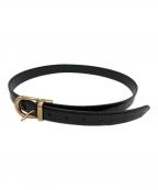 COACHコーチ）の古着「レザーベルト」｜ブラック