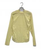 DOMENICO+SAVIOドメニコアンドサビオ）の古着「scarf coller rib tops」｜イエロー