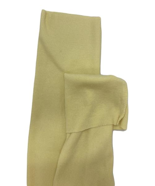 DOMENICO+SAVIO（ドメニコアンドサビオ）DOMENICO+SAVIO (ドメニコアンドサビオ) scarf coller rib tops イエロー サイズ:38の古着・服飾アイテム