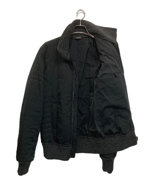 DOLCE & GABBANA（ドルチェ＆ガッバーナ）DOLCE & GABBANA (ドルチェ＆ガッバーナ) ダブルリブキルティングブルゾン ブラック サイズ:50の古着・服飾アイテム