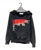 1017 ALYX 9SMテンセブンティーン アリクス ナインエスエム）の古着「Destroyed Mark Flood Box Hoodie」｜ブラック